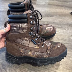 Itasca Thinsulate Brown/Camo Waterproof Hunting Hiking Boots Mens 8